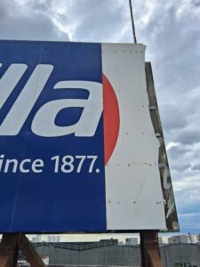 Enseigne Barilla avant dépose