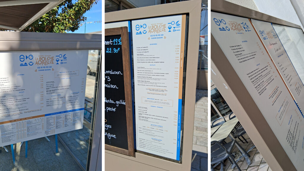 Restaurant Le Bouche A Oreille Signalétique Extérieure - Castel Visuel